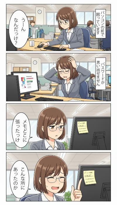 パスワード忘れた